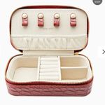 Rellery On The Go Jewelry Travel Faux Leather Case in Rouge Red Photo 0