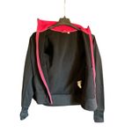 Puma Black Sweatshirt with Pink Accents, Full Zip with Thumb Holes Size Large Photo 2