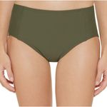 DKNY Bikini Bottoms Size Large Moss Green Seamed High Waist NWT Swim Beach Photo 0