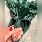 Victoria's Secret Victoria’s Secret gold label vintage USA made Green Satin Bodysuit lingerie 36B Photo 7