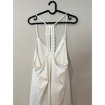 Flora Nikrooz  Chemise White Slip Lace Racerback Adjustable Satin V Neck XL X1296 Photo 5
