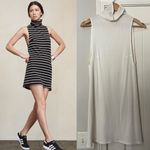 Reformation NWOT  Cali Ribbed Mock Neck Mini Dress White Photo 1