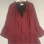 Amanda Uprichard Holland Dress Ladies Size Large Burgundy Photo 2
