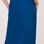 NEW KAY UNGER Dark Ink Frances Column Sleeveless Gown Sz 8 Blue Photo 1