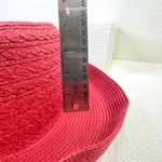 Liz Claiborne "Red Hat Villager" China Straw Hat - Red Hat Ladies Lightweight Photo 11