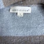 Lovestitch  Tan and Cream Checkered Cardigan Photo 3