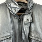 wilson's leather Vintage  Jacket Mens Large Lined Heavyweight Outdoor Grunge Goth Photo 3