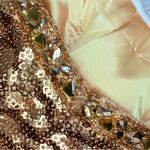 Square sequin lime riva midi dress with rhinestone gold dress sleeveless 4 Photo 9