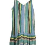 Rails Ari Jamaica Stripe Dress Sleeveless Mini Rayon Linen Blend Size XS Photo 0