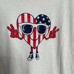 Old Navy  NWT American Flag Heart T Shirt Large Photo 5