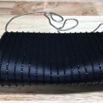 Vintage Hashimoto Women's Black Beaded Chain Strap Embellished Shoulder Bag Photo 2