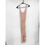 Reformation  Kaila Knit Scoop Neck Sleeveless Wrap Midi Dress Blush Size Medium Photo 1