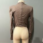 My Beloved  Taupe Draped Front Long Sleeve Cardigan Size Medium Photo 3