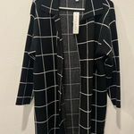 Black and White Grid Pattern Coat Size L by Rio & Rian Size L Photo 0