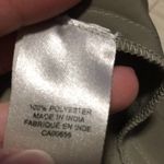 RW and Co. Blouse Olive Green Gold Studs in front. Light Material. Size L Photo 6