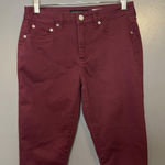 Aeropostale Jeggings Womens 6 Burgundy High Waisted Skinny Stretch Jeans Pants Photo 0