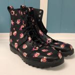 Volcom  Go Figure combat boots with roses women’s size 8.5‎ Photo 0