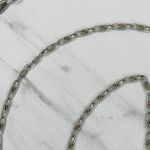 Silver Tone Swirl Chain Purse Strap 47" Crossbody Bag Replacement ✨ Photo 7