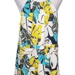 Jules & Leopold  Tropical Print Sleeveless Top NWT Size XL Blue and Yellow Blouse Photo 0