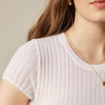 J.Crew New ribbed featherweight cashmere T-shirt Photo 1