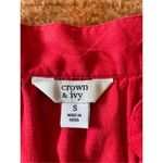 Crown & Ivy CROWN & AVY red Sleeve less Top S Photo 1