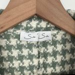 Sa Sa Houndstooth Blazer Jacket Green White Button Front Made in Italy Size undefined Photo 2