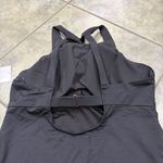 Athleta NWT  Maldives High Neck Tankini | Black | 40B/C swimsuit built in bra Photo 4