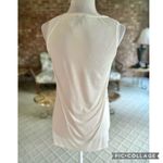 Ann Taylor NWT Tank Top Sequin Cream Silver Knit Back M Party Cocktail Elegant Photo 7