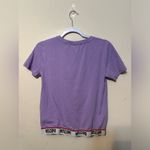 Moschino Underwear Women’s Short Sleeve Purple Crop T-shirt Size XS Photo 6