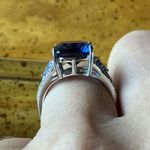 Color Changing Fluorite Tanzanite Sterling Silver Ring Size 6 Purple Photo 2