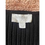 Umgee Black Ribbed Square Neck Long Sleeve Knit Top Size S Stretch Photo 1