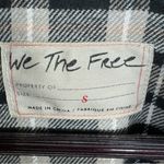 Free People Luminary Plaid Flannel Oversized Blazer Neutral Tan Small Photo 12