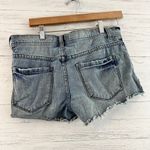 Free People  Distressed Button Fly Denim Shorts Size 27 Photo 1