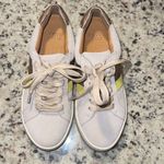 Frye  & Co. Hallie Low Suede Casual‎ Sneakers Cream / Gold Women's Size 6 Photo 4