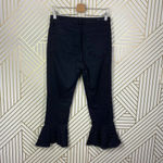 Anthropologie Jeans Pilcro High Rise Crop Flare Studded Denim Black Size 29 Photo 8