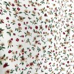 SheIn  Curve Ditsy Floral Short Sleeve Cottagecore Maxi Dress 0XL Front Slit Photo 4