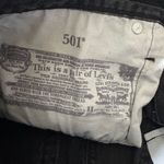 Levi's Levi’s 501 Black Cut Off Jean Shorts Button Fly Denim High Rise Womens Size 28 Photo 9