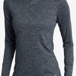 Nike  Hooded Lightweight Athletic Workout Top Woman’s Size XS Blue Black Heather Photo 13