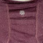 Athleta Purple Metallic Striped Momentum Seamless Long Sleeve Top Photo 3