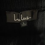 Lulus  Black Turtleneck Ribbed Sweater Photo 4