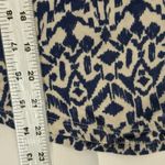 Sonoma Blouse Top Women's Small Blue White Floral Henley Neckline Photo 7