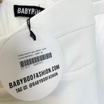 Babyboo NWT Dakota Crepe Sweetheart Neckline Mini Dress Ivory Size Medium Photo 4