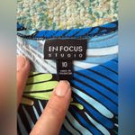 Y2K En Focus Studio gathered drop hem floral short sleeve dress, size 10 Black Photo 9