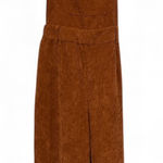 SheIn  Rust Orange Wide Leg Corduroy Overalls- Size Large Photo 0