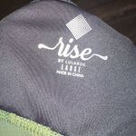 LuLaRoe rise Invincible high impact L black & green sports bra Photo 4