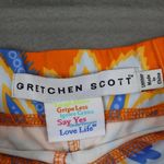 GRETCHEN SCOTT Smooth Stretch Pull On Paisley Skirt Shorts Skort XXS Shrimp Orange Photo 1
