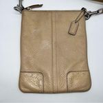 Coach Leather Crossbody Messenger Bag. in Cream w/Canvas Strap No. L056-9760 Photo 2