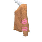 Aerie - Caramel & Pink chunky knit oversized Sweater XS Photo 2