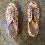 Love Shack Fancy  Superga canvas platform floral sneakers 39.5 9 euc extra laces Photo 4