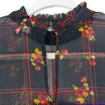 Eloquii floral print shift dress ruffle neck flare long sleeve, 14 Photo 8